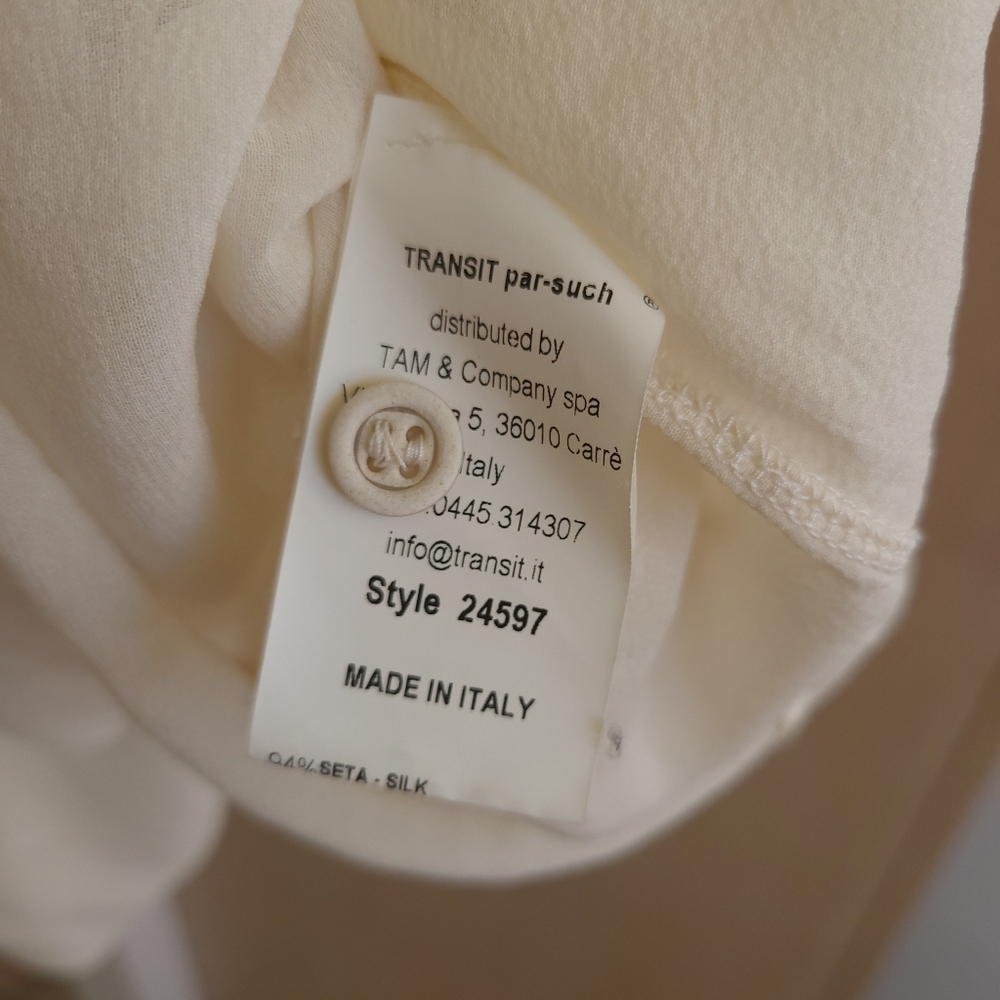 Silk Cream Chemise Dress with Lightweight Fabric under - Picture 7 of 12